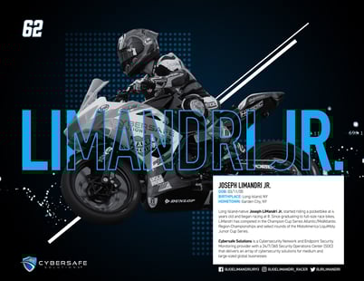 Joseph LiMandri Jr. Racing Hero Card